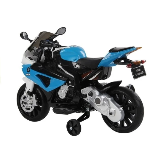 BMW S1000RR mėlynas elektrinis motociklas