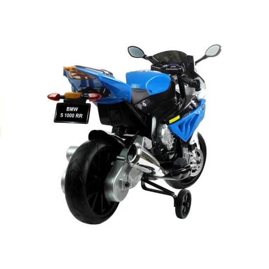 BMW S1000RR mėlynas elektrinis motociklas