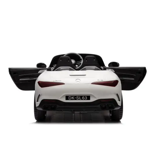 Baltas elektrinis automobilis Mercedes AMG SL63 Elektrinės mašinėlės vaikams