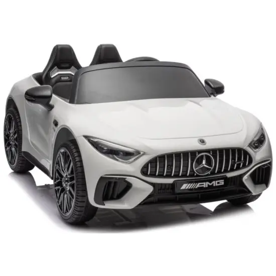 Baltas elektrinis automobilis Mercedes AMG SL63 Elektrinės mašinėlės vaikams