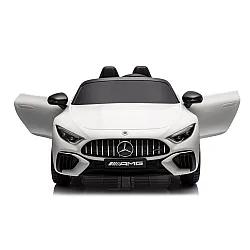 Elektrinė mašinėlė vaikams Mercedes AMG SL63, balta