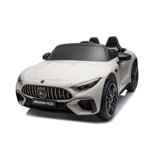 Baltas elektrinis automobilis Mercedes AMG SL63 Elektrinės mašinėlės vaikams