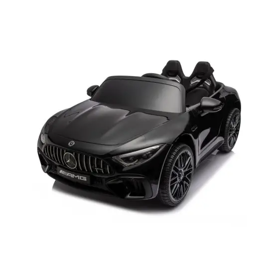 Juodas elektrinis automobilis Mercedes AMG SL63 Elektrinės mašinėlės vaikams