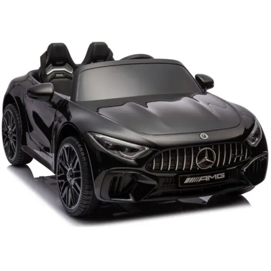Juodas elektrinis automobilis Mercedes AMG SL63 Elektrinės mašinėlės vaikams