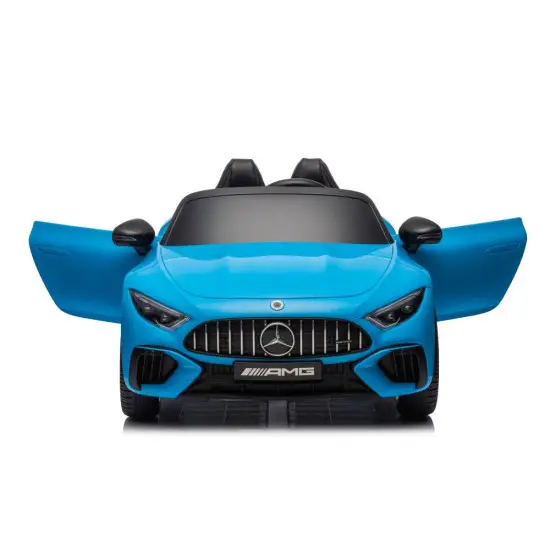 Mėlynas elektrinis automobilis Mercedes AMG SL63 Elektrinės mašinėlės vaikams