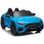 Niebieski samochód elektryczny Mercedes AMG SL63