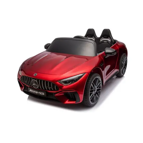 Raudonas elektrinis automobilis Mercedes AMG SL63 Elektrinės mašinėlės vaikams