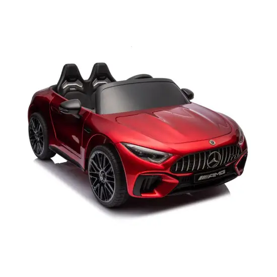 Raudonas elektrinis automobilis Mercedes AMG SL63 Elektrinės mašinėlės vaikams