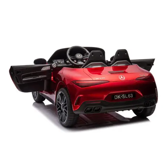 Raudonas elektrinis automobilis Mercedes AMG SL63 Elektrinės mašinėlės vaikams