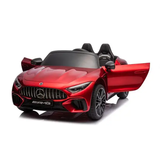 Raudonas elektrinis automobilis Mercedes AMG SL63 Elektrinės mašinėlės vaikams