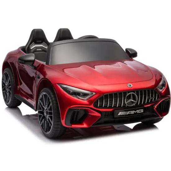 Raudonas elektrinis automobilis Mercedes AMG SL63 Elektrinės mašinėlės vaikams