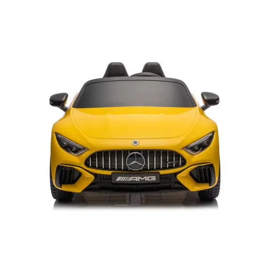 Geltonas elektrinis automobilis Mercedes AMG SL63 Elektrinės mašinėlės vaikams