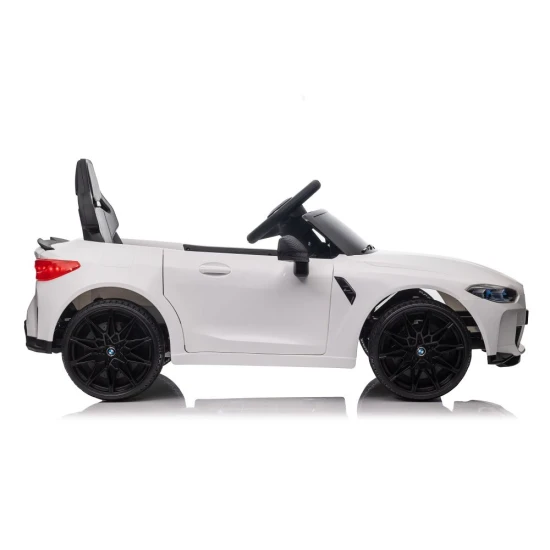 Baltas elektrinis automobilis BMW M4 Elektrinės mašinėlės vaikams