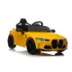 BMW M4 geltonas automobilis Automobiliai