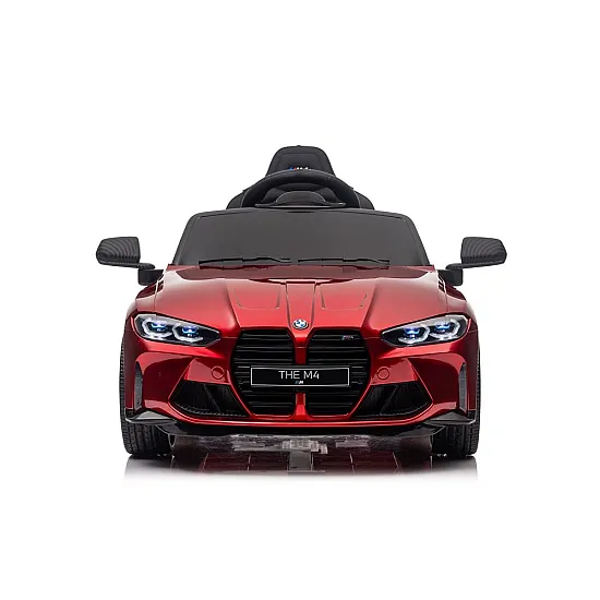 Raudonas elektrinis automobilis vaikams BMW M4 Elektrinės mašinėlės vaikams