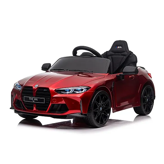 Raudonas elektrinis automobilis vaikams BMW M4 Elektrinės mašinėlės vaikams