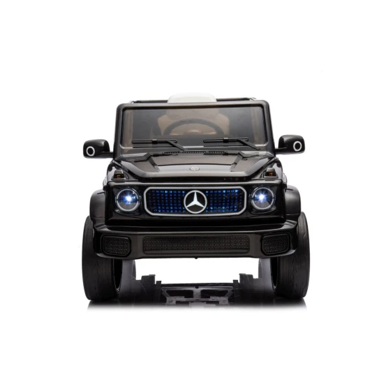 Juodas akumuliatorinis automobilis Mercedes EQG 4x4 Elektrinės mašinėlės vaikams