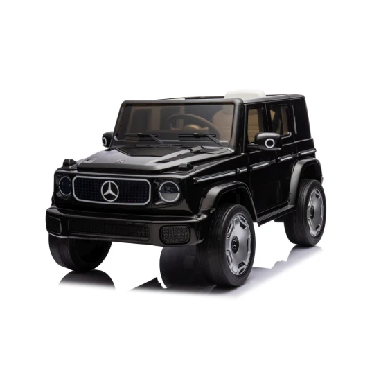 Juodas akumuliatorinis automobilis Mercedes EQG 4x4 Elektrinės mašinėlės vaikams