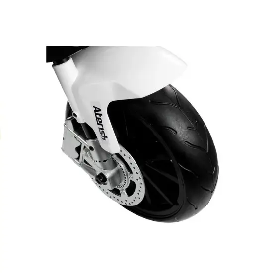 Juodas BMW S1000RR akumuliatorinis motociklas