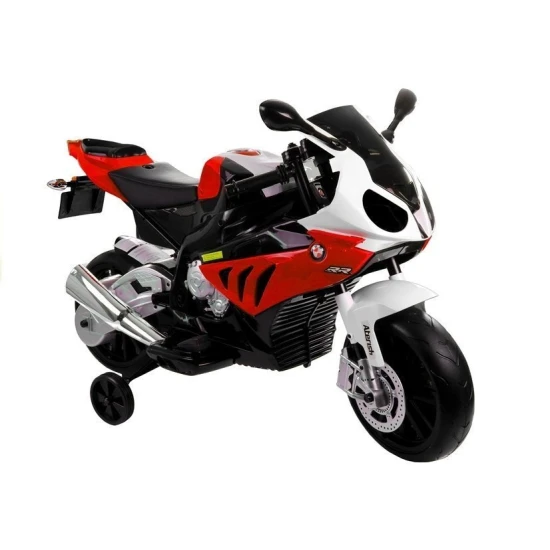 Raudonas BMW S1000RR akumuliatorinis motociklas