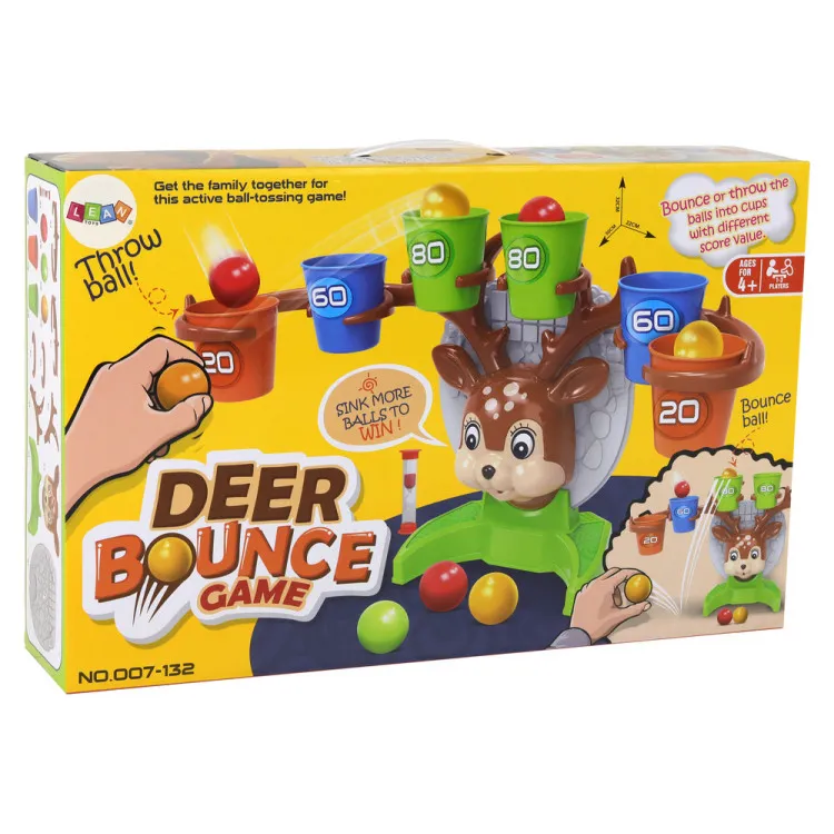 Arkadinis kamuoliukų mėtymo žaidimas Deer Ball Throwing Entertainment Stalo ir sporto žaidimai