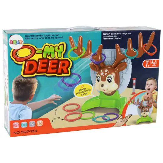 Family Arcade Game - Throwing a Hoop at a Deer Stalo ir sporto žaidimai