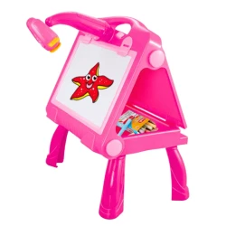 Rožinis projektoriaus lenta su priedais