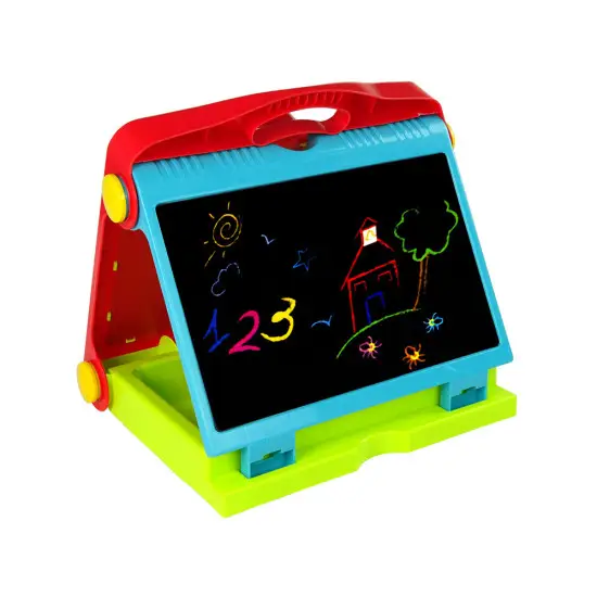 Foldable 2in1 Blackboard Suitcase - Chalk & Marker Magnetinės lentos ir magnetai