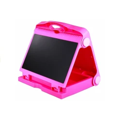 Rožinė kreidinė lenta su žymekliais ir kreidelėmis