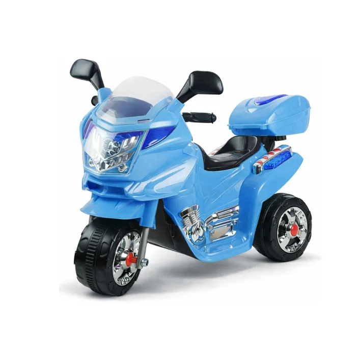 Akumuliatorinis mėlynas motociklas HC8051 Elektrinės mašinėlės vaikams