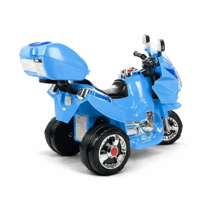 Akumuliatorinis mėlynas motociklas HC8051 Elektrinės mašinėlės vaikams