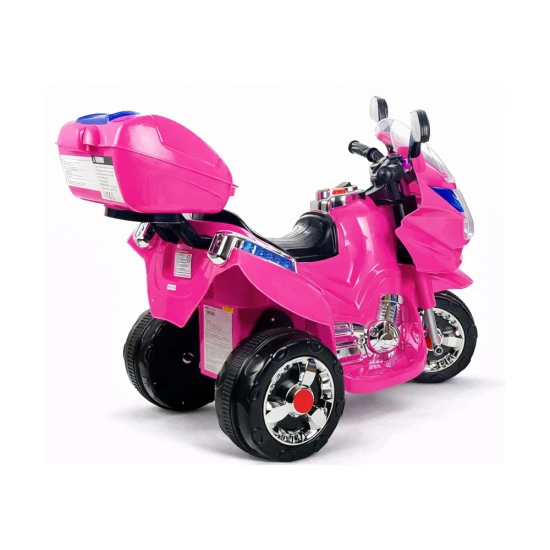 Akumuliatorinis rožinis motociklas HC8051 Elektrinės mašinėlės vaikams