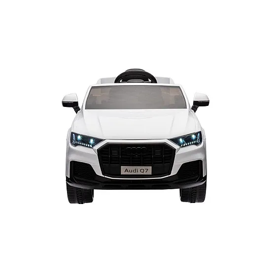 Audi Q7 white electric car
