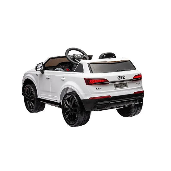 Audi Q7 white electric car