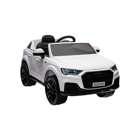 Audi Q7 white electric car