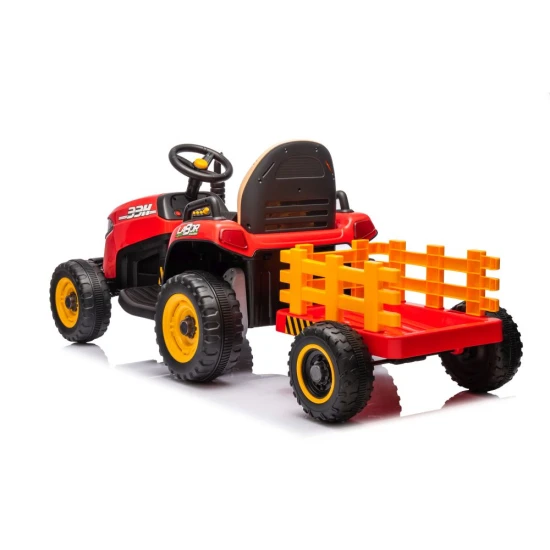 Raudonas elektrinis traktorius BBH-030 Traktoriai