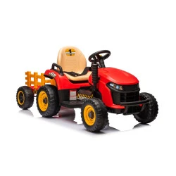 Raudonas elektrinis traktorius BBH-030