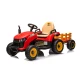 Raudonas elektrinis traktorius BBH-030 Traktoriai