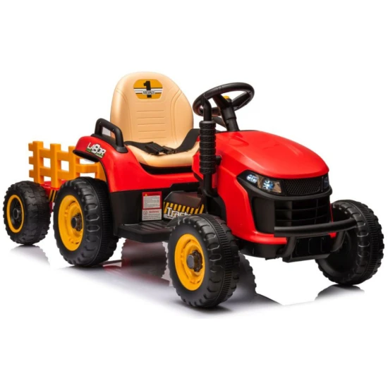 Raudonas elektrinis traktorius BBH-030 Traktoriai