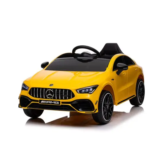 Mercedes CLA 45s AMG geltonas automobilis