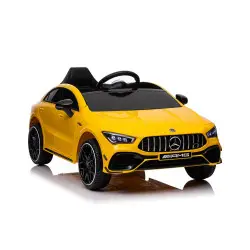 Mercedes CLA 45s AMG geltonas automobilis