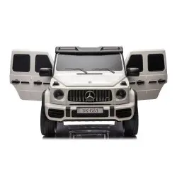 Baltas elektrinis automobilis Mercedes G63 XXL 4x4
