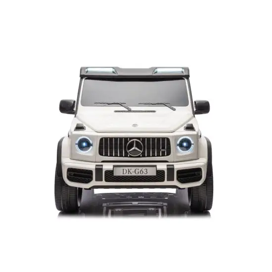 Baltas elektrinis automobilis Mercedes G63 XXL 4x4 Elektrinės mašinėlės vaikams