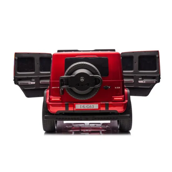 Raudonas elektrinis automobilis Mercedes G63 XXL 24V Elektrinės mašinėlės vaikams