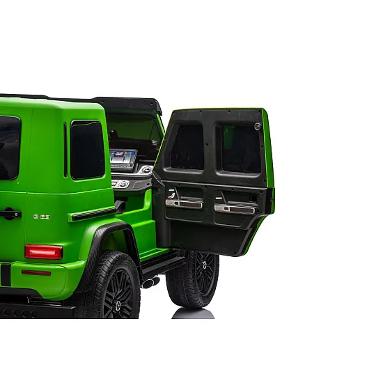 Žalias elektrinis automobilis vaikams Mercedes G63 XXL 24V Elektrinės mašinėlės vaikams