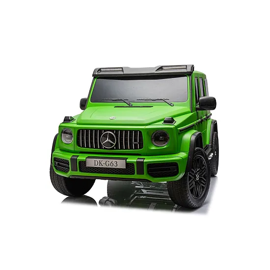 Žalias elektrinis automobilis vaikams Mercedes G63 XXL 24V Elektrinės mašinėlės vaikams