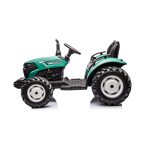 Tamsiai žalias elektrinis traktorius HC-306 24V Elektrinės mašinėlės vaikams