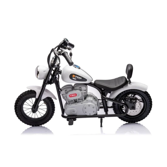 Elektrinis baltas motociklas A9902