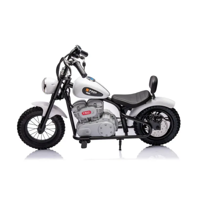 Biały motocykl elektryczny A9902