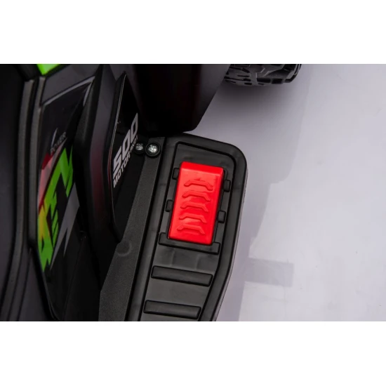 Žalias akumuliatorinis keturratis GTS1155 Elektrinės mašinėlės vaikams